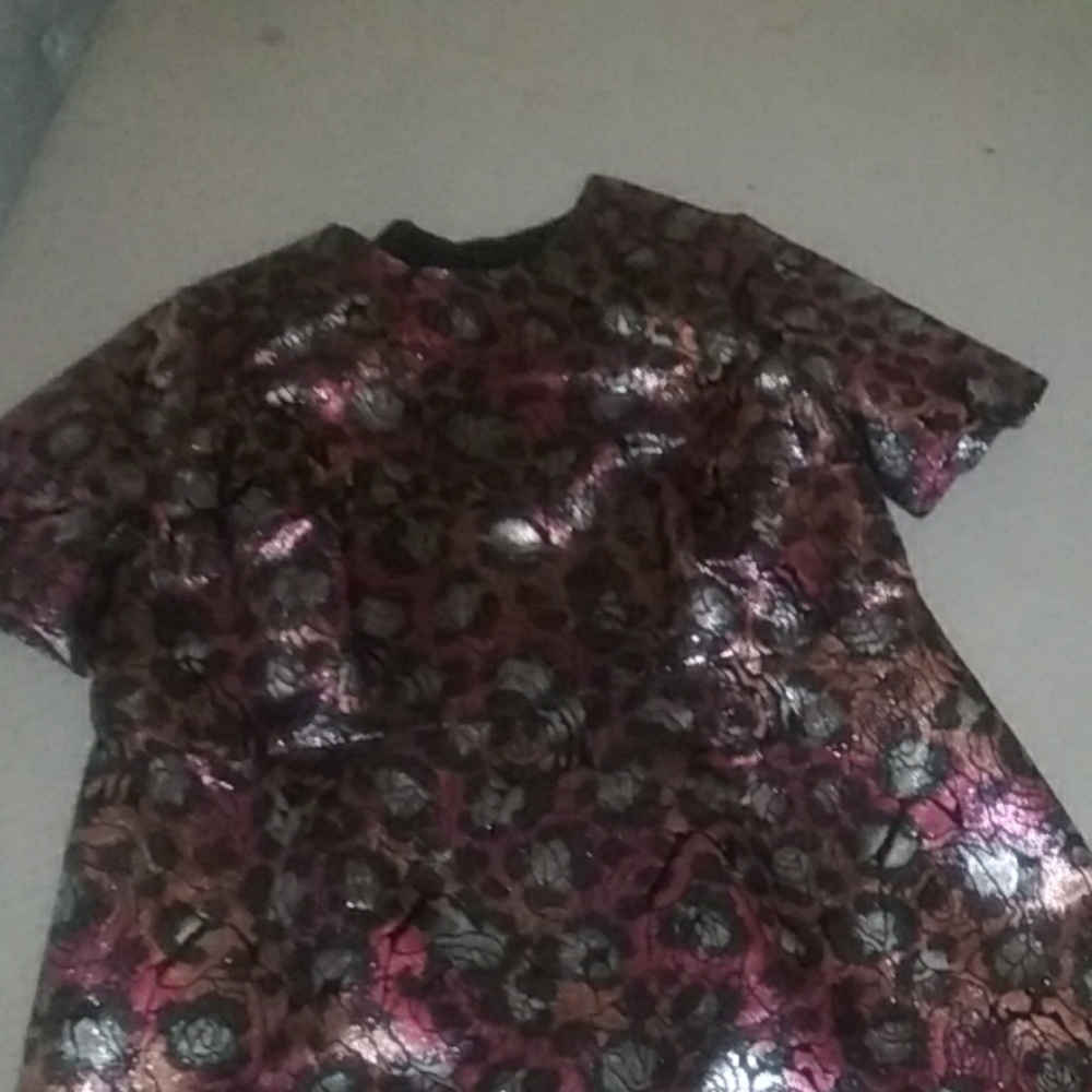 Asos Curve Shiny Skater Dress